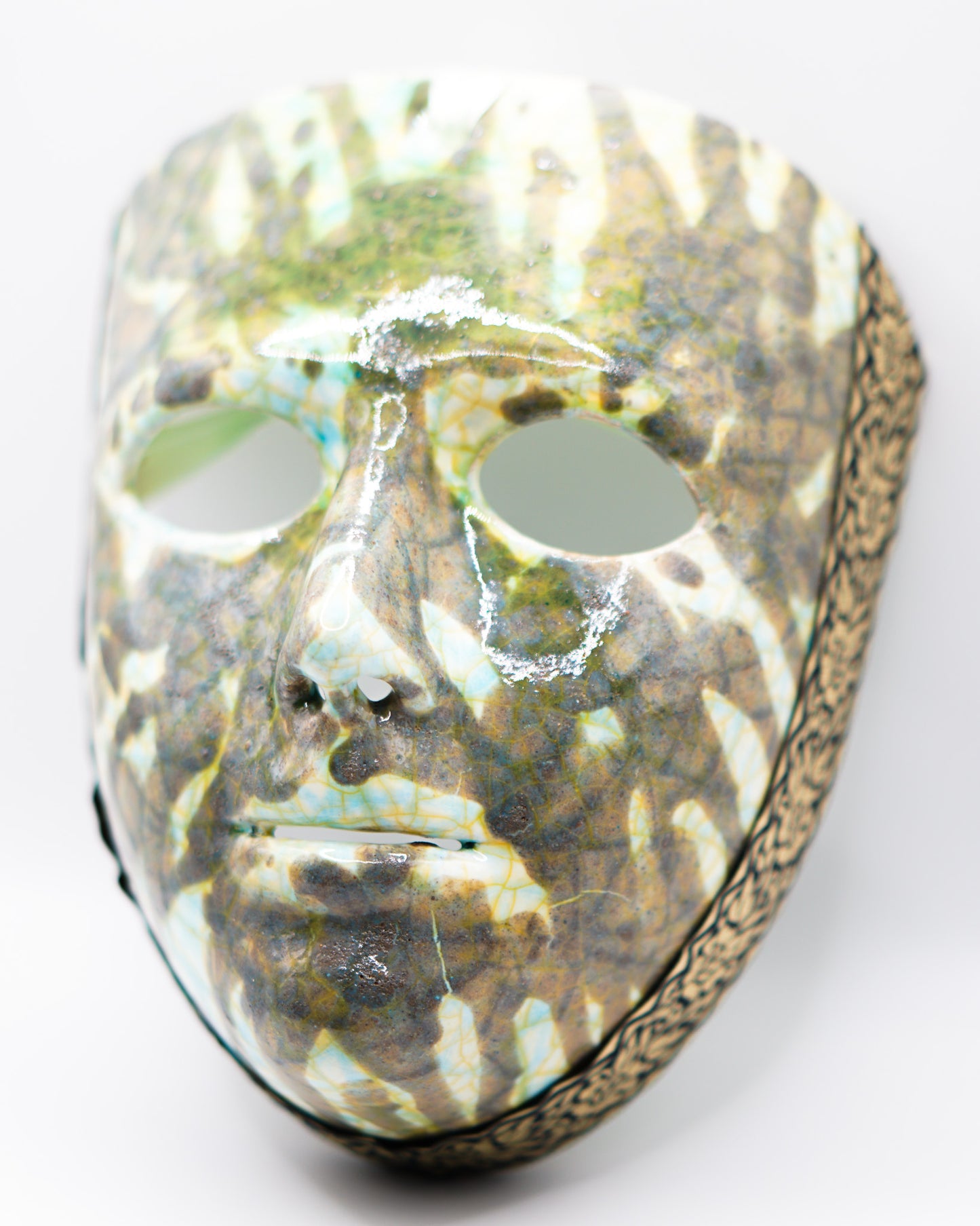 Maschera Green Damasco di Margherita Pilloni