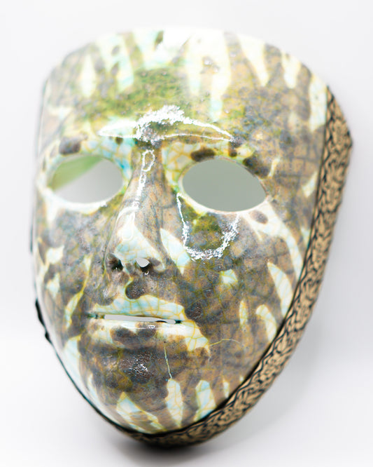 Maschera Green Damasco di Margherita Pilloni