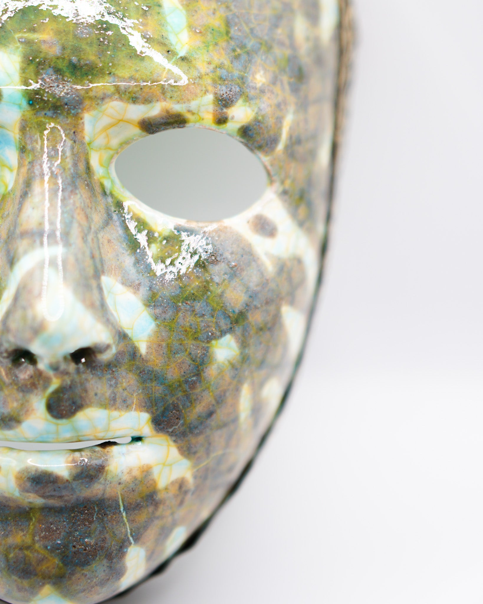 Maschera Green Damasco di Margherita Pilloni