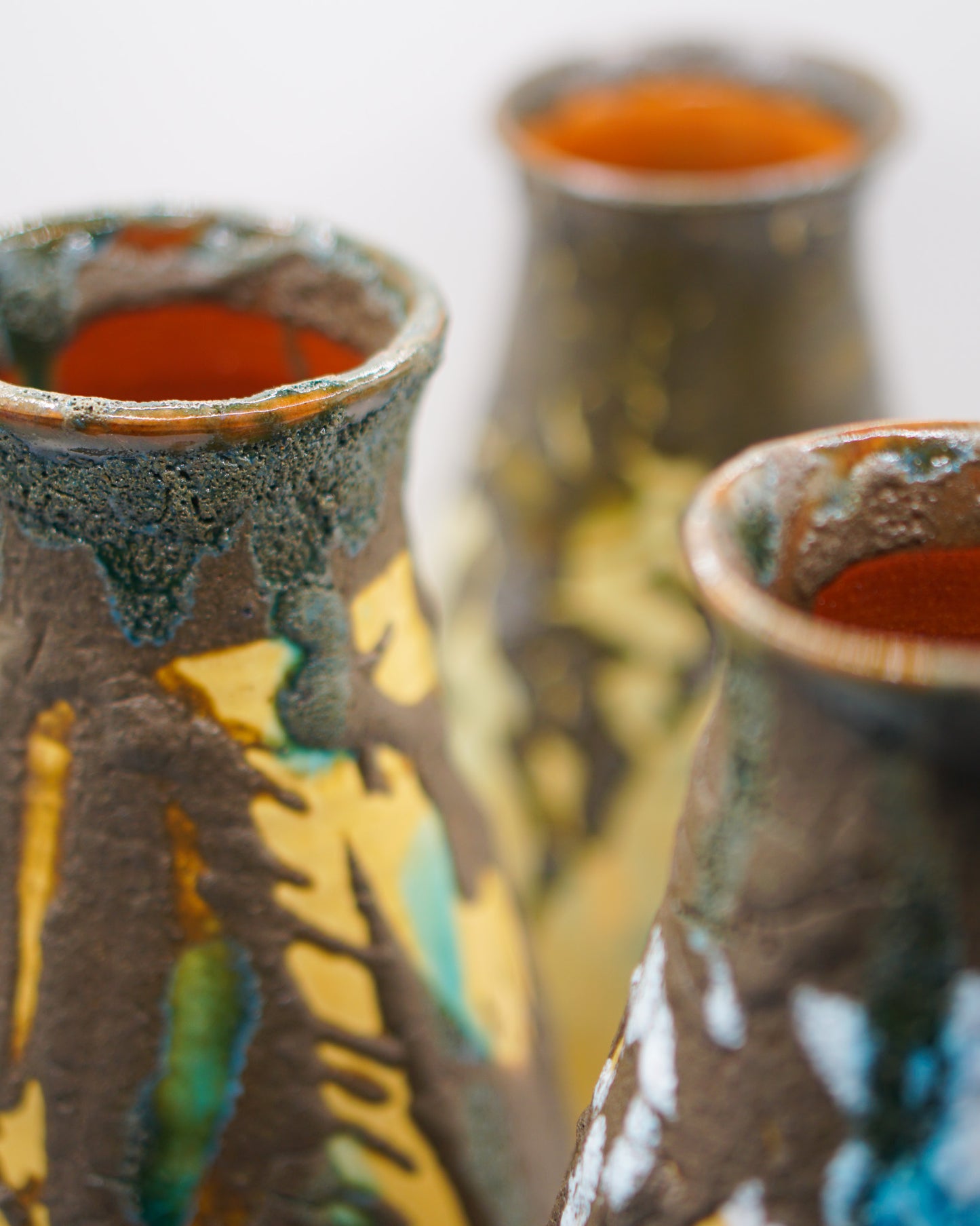 Tris di Vasi in Crosta di Margherita Pilloni