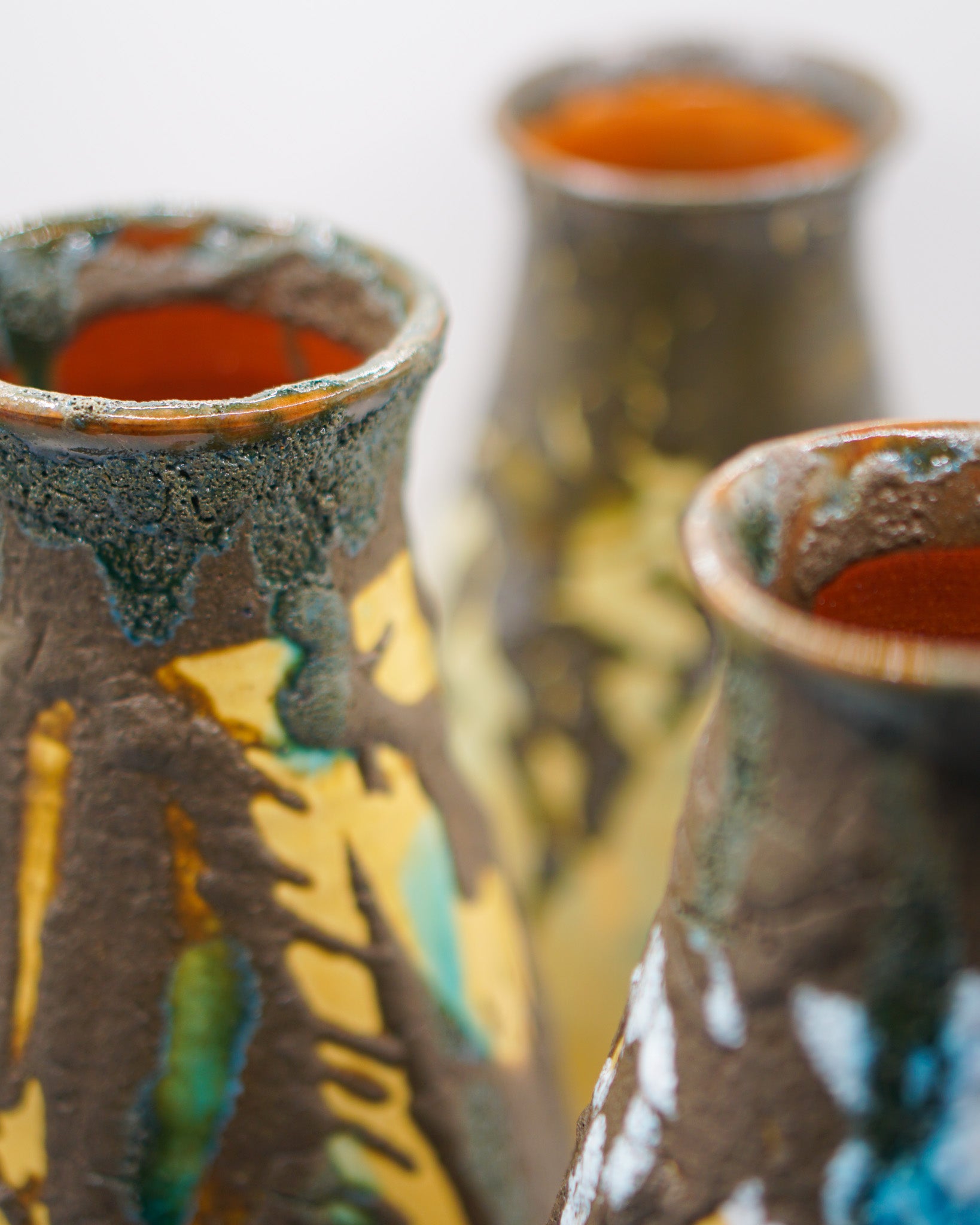 Tris di Vasi in Crosta di Margherita Pilloni